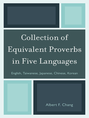 cover image of Collection of Equivalent Proverbs in Five Languages